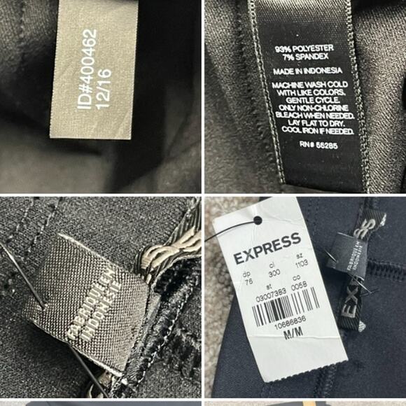 Express Scalloped Scallop Hem black Shorts Size Medium nwt - Picture 12 of 12